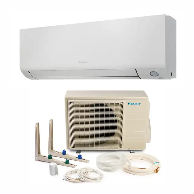 Aparat de aer conditionat Daikin Perfera Bluevolution Inverter 12.000 BTU, model FTXM35A+RXM35A, clasa energerica A+++/A+++, WiFi inclus, cu KIT de instalare InstaPlus K714IP3 si dispozitiv de fixare VibraZerro pentru unitatea exterioara KX30N