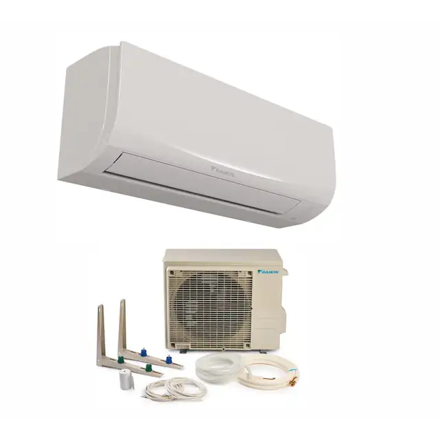 Aparat de aer conditionat Daikin Sensira Bluevolution Inverter 9.000 BTU, model FTXF25E+RXF25E, clasa energerica A++/A+, WiFi inclus, cu KIT de instalare InstaPlus K714IP3 si dispozitiv de fixare VibraZerro pentru unitatea exterioara KX30N