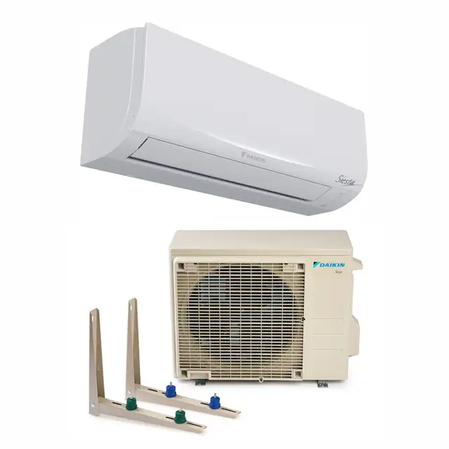 Aparat de aer conditionat Daikin Siesta Bluevolution Inverter 9.000 BTU, model ATXF25E+ARXF25E, clasa energerica A++/A+, WiFi inclus, cu si dispozitiv de fixare VibraZerro pentru unitatea exterioara KX30N