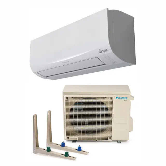 Aparat de aer conditionat Daikin Siesta Bluevolution Inverter 9.000 BTU, model ATXF25E+ARXF25E, clasa energerica A++/A+, cu dispozitiv de fixare VibraZerro pentru unitatea exterioara KX30N
