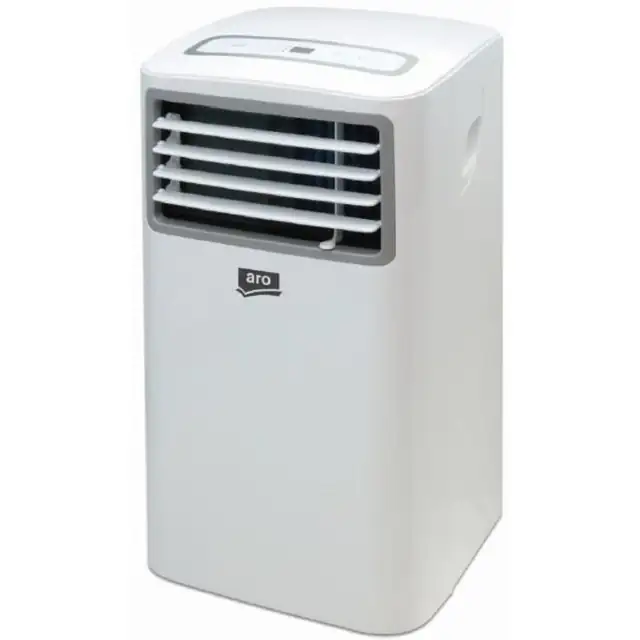 Aparat de climatizare mobil ARO , 8000 BTU, clasa A, cu telecomanda, racire, ventilatie, sleep mode, agent de racire ecologic , Culoare Alb