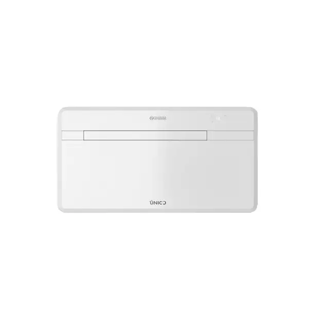 Aparat de aer conditionat monobloc fara unitate externa Olimpia Splendid, Unico Next 12 HP EVAN, clasa energetica A, Wi-Fi integrat, control prin aplicatie, functie racire/incalzire/ventilatie, dezumidificare 0.7 l/h, pompa de caldura, timer, alb