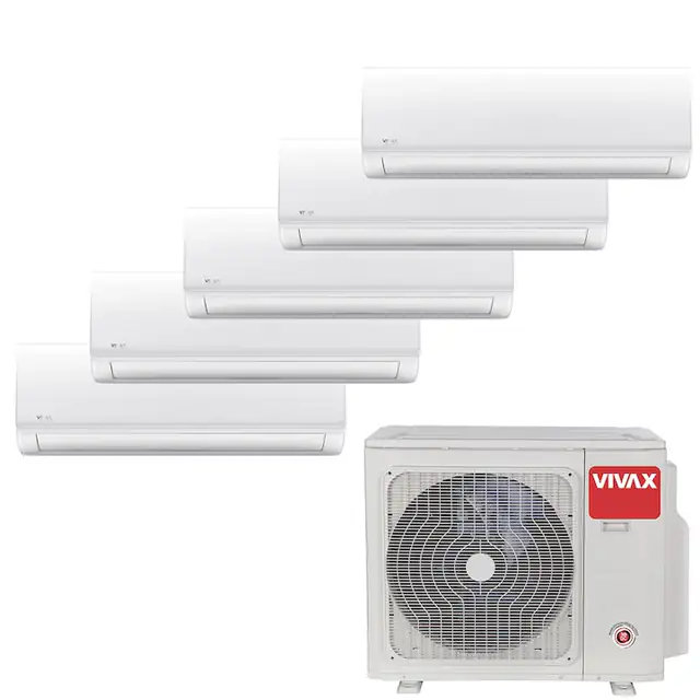 Aer Conditionat MULTISPLIT VIVAX ACP-42COFM123AERI / 5x ACP-12CH35AENI, Inverter, Flux de aer 3D, Wi-Fi Ready, Auto Restart, Autodiagnoza, Autocuratare, Wi-Fi Ready