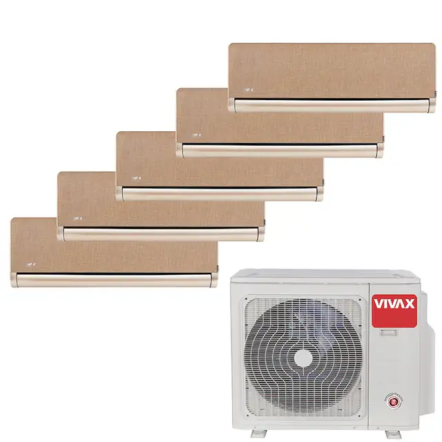 Aer Conditionat MULTISPLIT VIVAX ACP-42COFM123AERI / 4x ACP-09CH25AEHI Gold + ACP-12CH35AEHI Gold, Inverter, Ionizator, Follow Me, Flux de aer 3D, Wi-Fi Ready