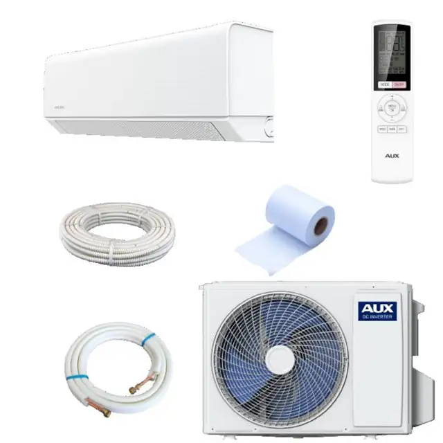Aparat aer conditionat AUX C Series 9000 BTU/h ASW-H09C5A4 / CAR3DI-D0, WiFi Inclus, KIT instalare inclus, Micropori in flaps-uri, Auto Curatare, Auto Diagnoza, iFeel, Certificare Eurovent