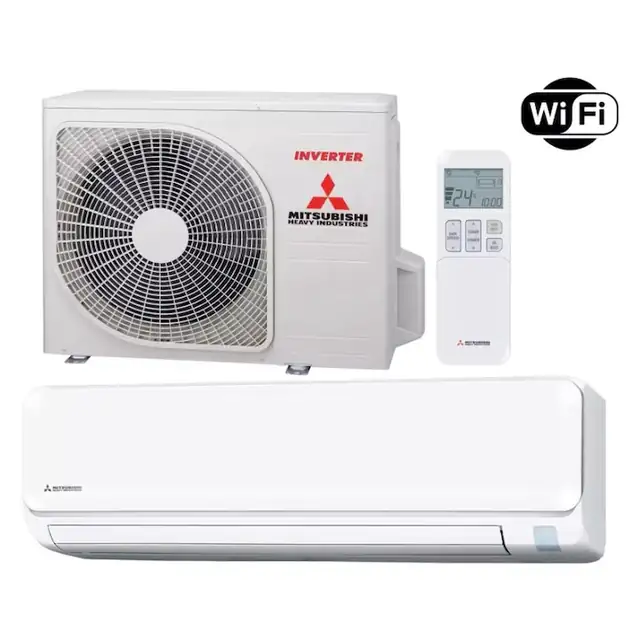 Aer conditionat Mitsubishi Heavy Hikari SRK20ZTL-W SRc20ZTL-W, 7000 BTU, A++/A++, Inverter Profesional, Functie incalzire racire, Wi-Fi inclus, set suporti Eurocool inclusi
