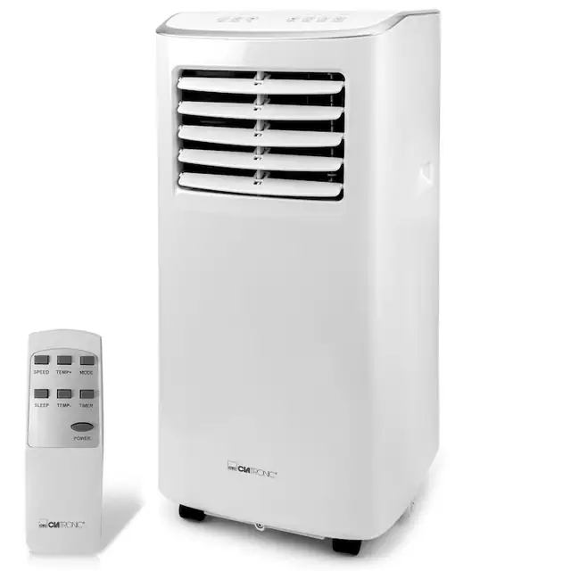 Aparat de aer conditionat portabil Clatronic, CL 3831, 7000 BTU, Wi-Fi, aer rece/dezumidificare/ventilatie, consum redus, clasa A, timer 24h, Sleep Mode, panou cu control touch, kit de instalare inclus, alb