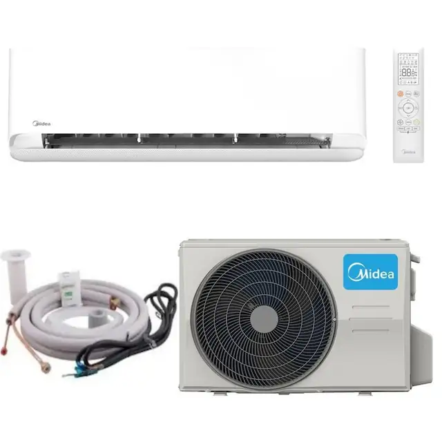 Aparat de aer conditionat Midea Breezeless Inverter, 9000 BTU, Clasa A++/A+, Racire rapida, Incalzire rapida, Over The Air, WIFI, Auto-curatare cu sterilizare, KIT MONTAJ INCLUS