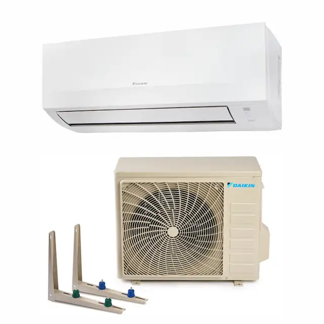 Aparat de aer conditionat Daikin Sensira Bluevolution Inverter 9.000 BTU, model 2025, FTXC25E+RXC25E, clasa energerica A++/A+, cu dispozitiv de fixare VibraZerro pentru unitatea exterioara KX30N
