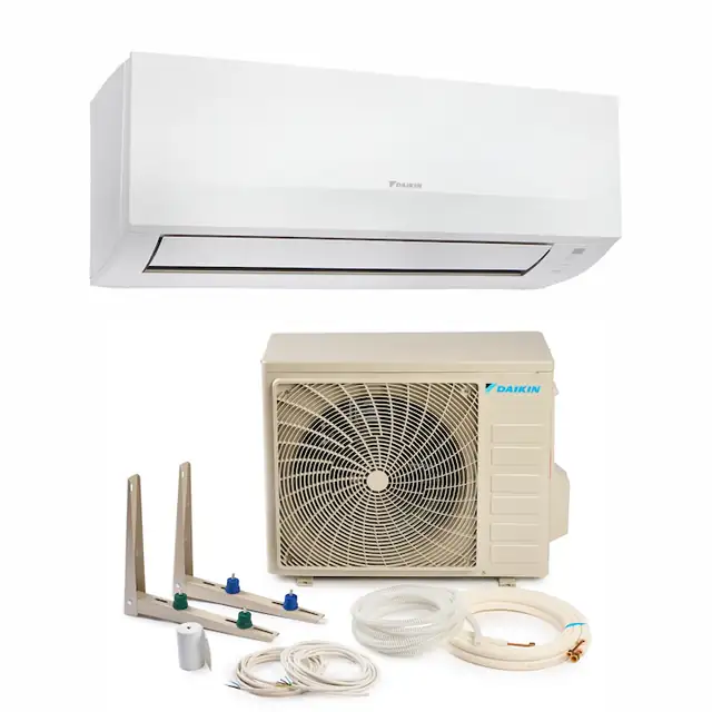 Aparat de aer conditionat Daikin Sensira Bluevolution Inverter 9.000 BTU, model 2025, FTXC25E+RXC25E, clasa energerica A++/A+, WiFi integrat, cu KIT de instalare InstaPlus K714IP3 si dispozitiv de fixare VibraZerro pentru unitatea exterioara KX30N