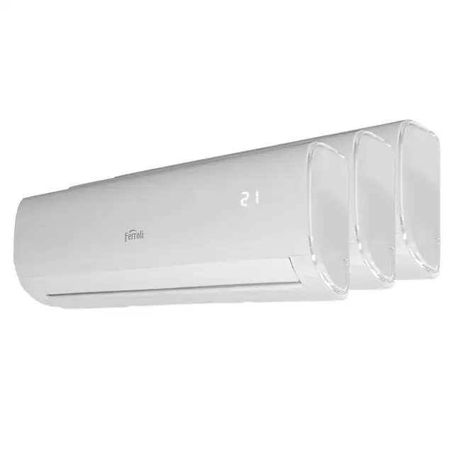 Aparat aer conditionat multisplit, inverter DC, dezumidificare, mod auto, mod turbo, Wi-Fi, Follow Me, autocuratare, mod ECO, functie incalzire, 1 x UE 27000 BTU, 3 x UI 9000 BTU, A ++/A+, alb