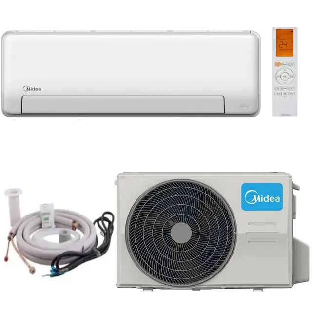 Aparat de aer conditionat Midea All Easy Pro Nordic MSEPBU-12HRFN8-MOX230-9HFN8 Inverter 12000 BTU, Clasa A++/A+, Filtrare dubla, ECO mode, WiFi, KIT MONTAJ INCLUS