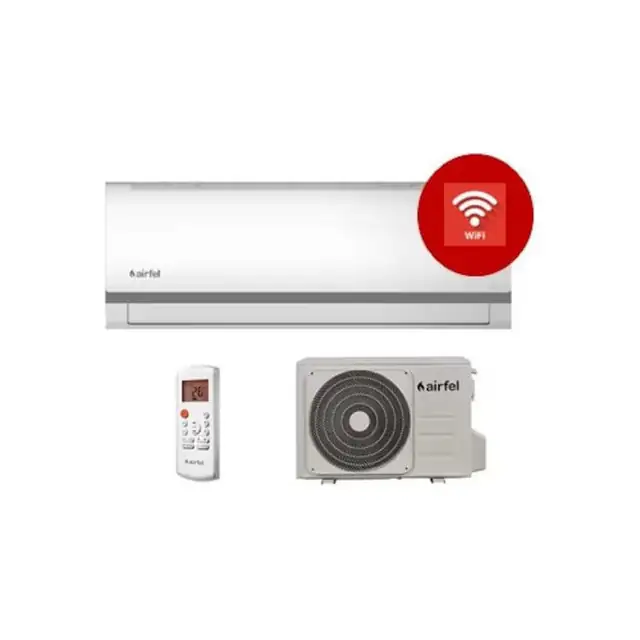 Aparat aer conditionat Airfel 3DInverter, R32, 9000 BTU, clasa A++ cu WI-FI si Kit instalare INCLUS 4m