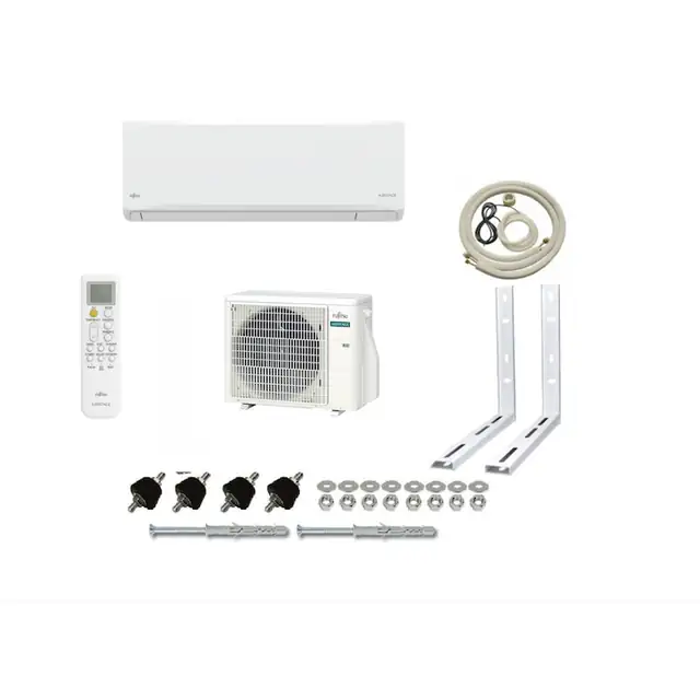 Aparat de aer conditionat Fujitsu ASEH12KNCA / AOEH12KNCA, inverter 12000 Btu, clasa energetica A++, design compact si elegant, kit complet montaj Sun Power Clima