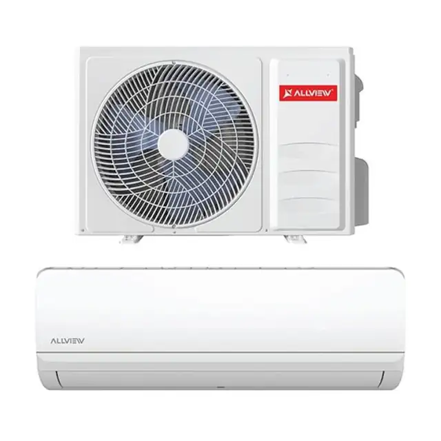 Aparat de aer conditionat Allview SENSY, racire, incalzire, dezumidificare, sleep mode, turbo, 3D Airflow, auto restart, anti cold air, Wi-Fi, inverter, kit 3 m, A++/A+, 9000 BTU, alb