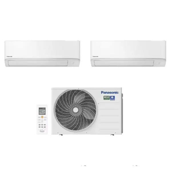 Aer condiționat multi-split Panasonic, 3 unități interioare, 9000BTU, 12000BTU, 18000BTU, Wi-Fi, R32