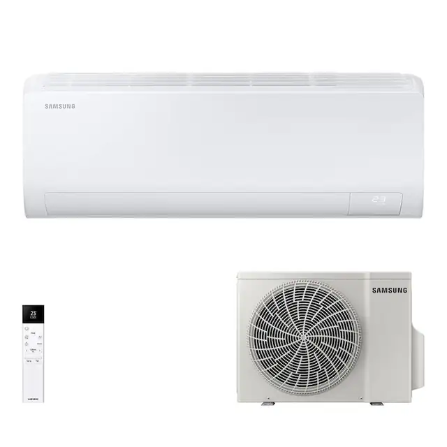 Aparat de aer conditionat Samsung Cebu S2 AR50F12C1AHNEU/AR50F12C1AHXEU, 12000 BTU, Clasa A++/A+, Inverter, WiFi, AI, Smart Things, Smart Energy, ECO Alb