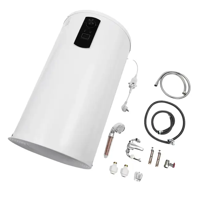 Boiler pentru apa calda, 2000W, design vertical compact, alb