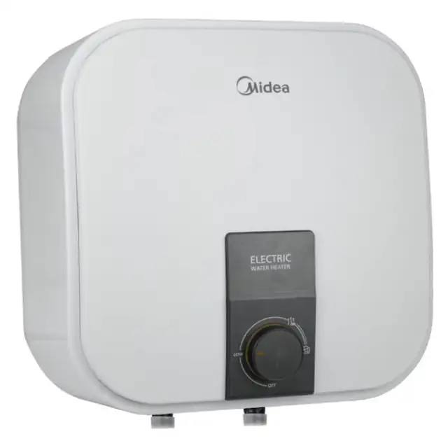 Încălzitor electric de apă Midea, model D10-20VI(O), 10 l, 2000 W, alb, set complet