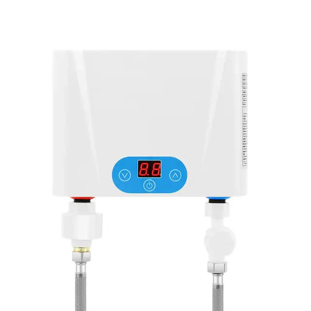 Incalzitor electric de apa, Instant, 220V AC, 5, 5 kW, Control Termostatic, Eficient Energetic, Stecher UE, Alb