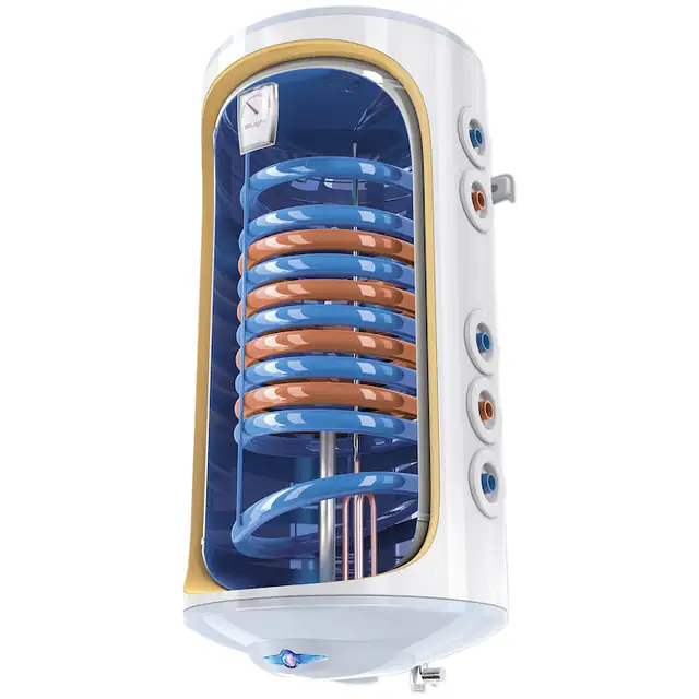 Boiler termoelectric cu 2 serpetine TESY BiLight GCV 7/4S2 1504420 B11 TSRP, 150 litri, 2000W, serpentina pe partea dreapta, 0.8 Mpa, 18 mm, Turbolator
