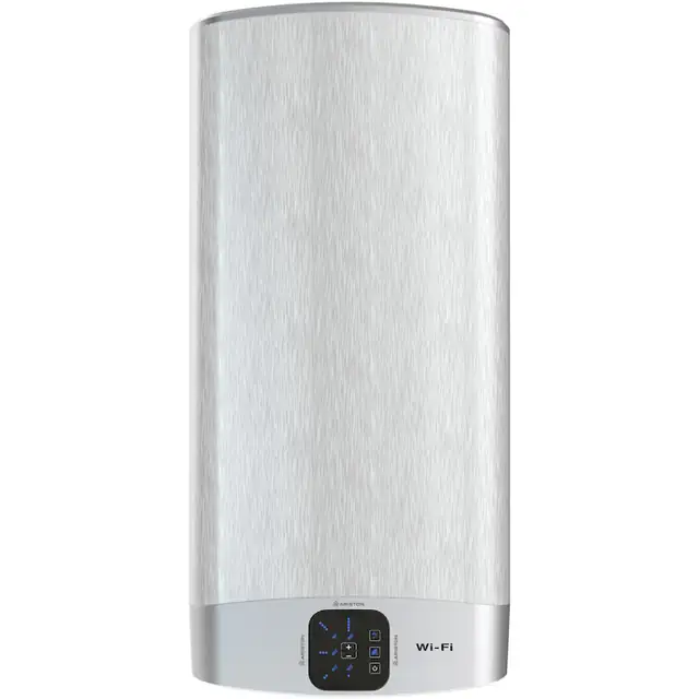 Boiler electric Ariston VELIS WIFI 80, 2 x 1500 W, 80 litri, Afisaj soft touch cu reglarea temperaturii, Functia ECO EVO, Doua rezervoare emailate cu titan