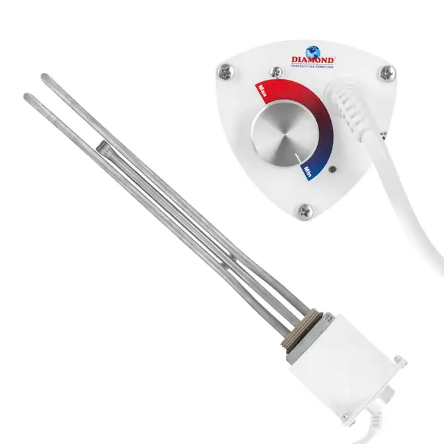 Rezistenta electrica DIAMOND pentru boiler, 1.5kW, termostat Cotherm, 335x70mm
