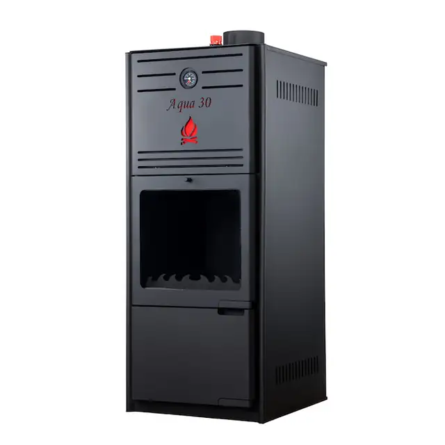 Termosemineu tip centrala Aqua Premium 30 kW, cu regulator tiraj, FM