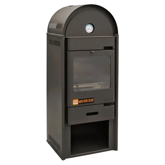 Termosemineu tip centrala Aqua Plus 25 kW, cu regulator tiraj, FM