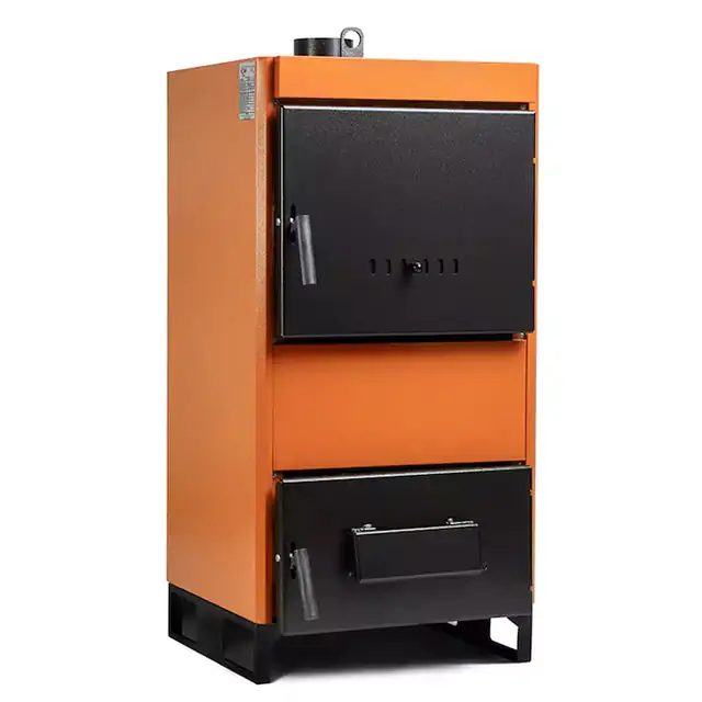 Set Centrala pe combustibil solid Fiama W 35 kW, Calorifere aluminiu, Boiler Termoelectric, Vas Expansune, Pompa si Fitinguri Montaj