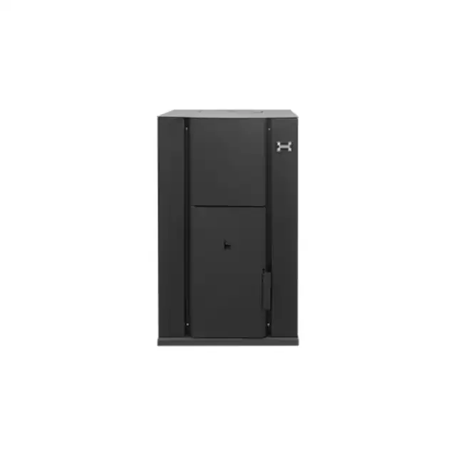 Cazan pe peleti WENTOREX PB-Central 35 kW, eficiență 91, 2%, rezervor 43 litri, culoare neagră, dimensiuni 720x770x1140 mm