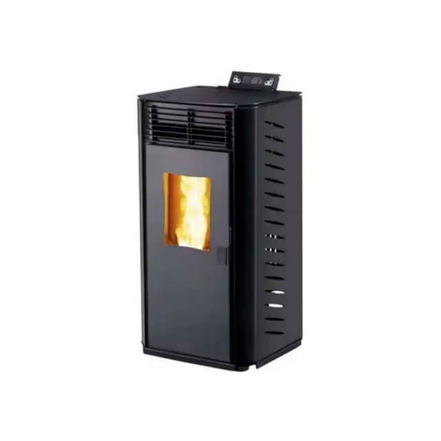 Semineu pe peleti, 9 kW, negru, 500x505x945mm, eficienta energetica A+