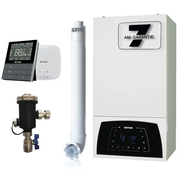 Pachet Centrala termica Motan Condens Plus 100, 25kW, Termostat SMART TH510-WRTS