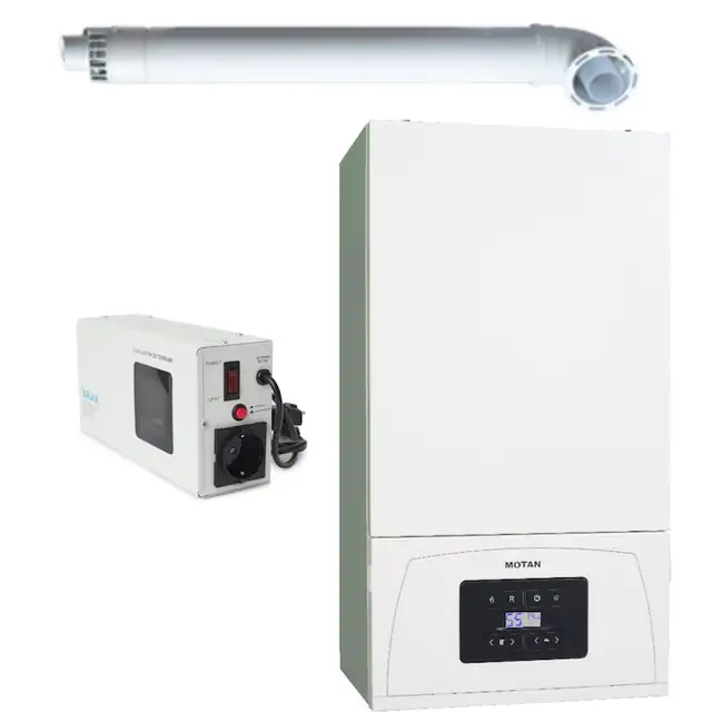 Set Centrala termica Motan Condens 050 24kw + Stabilizator cu releu slim 500VA 300W