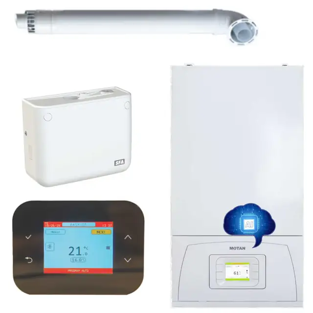 Set Centrala termica Motan Condens +200Ai, 25kw + Pompa de condens SFA + TERMOSTAT SMART