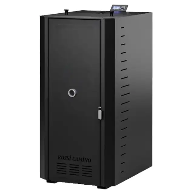 Centrala termică pe peleți Fornello Rossi B Black, 25 kW, pompa de circulație, tiraj forțat