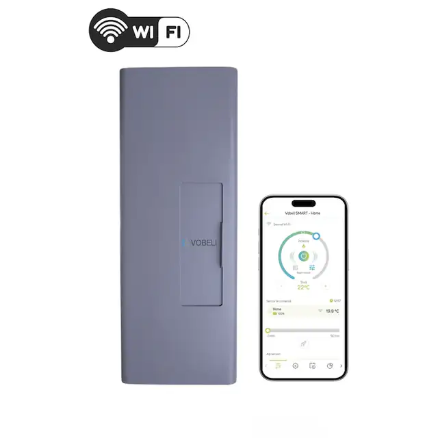 Centrala termica electrica Vobeli SMART Light 5-15 kW, montare pe perete, dimensiuni compacte, control inteligent