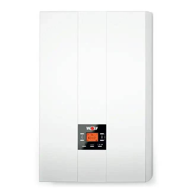 Centrala termica murala in condensare WOLF FGB - 28, Gaz, Tiraj fortat, 28 kW, Display digital