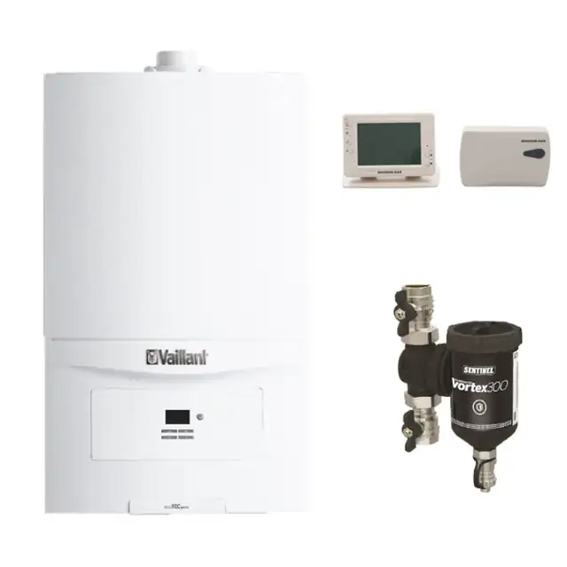 Pachet ecoTEC pure VUW 236/7-2, 20,2 kW + Filtru Vortex 300 + Termostat DG 908 RF