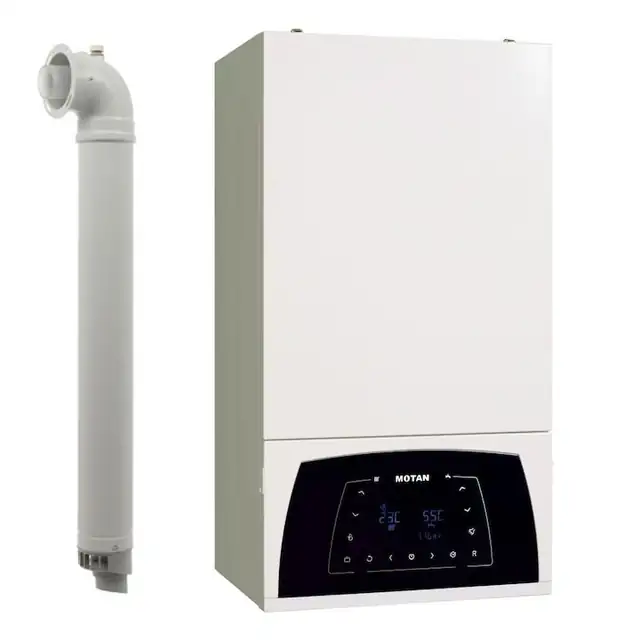 Centrala termica pe gaz in condensare Motan Condens Plus 100 C38GC29V1, 29 kW, incalzire si ACM, Extragarantie 2 ani, Kit de evacuare inclus