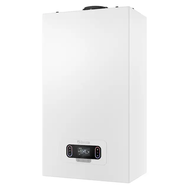 Centrala termica pe gaz in condensare, Beretta Mynute EVO X 35C, murala, afisaj digital, IPX5D, schimbator caldura inox, protectie inghet, + kit evacuare 35 Kw