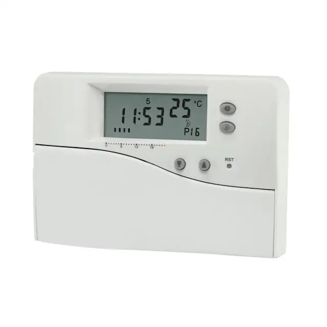 Termostat de ambient pentru centrala, cu fir, Paxton BL-LT08, programabil, digital, 2 x AAA, alb