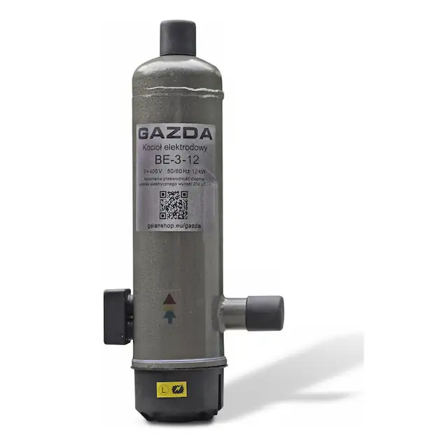 Cazan ionic GAZDA BE 3-12, 12 kW, trifazic, pana la 150 m², eficienta energetica, compatibil cu termostat, racorduri 3/4”, design compact
