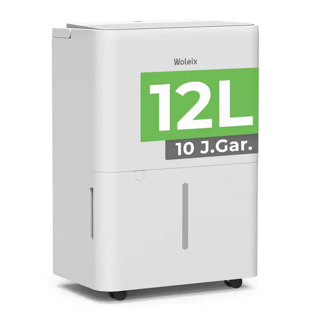 Dezumidificator Electric Woleix 12L, 35Db, cu Filtru, Furtun 1m