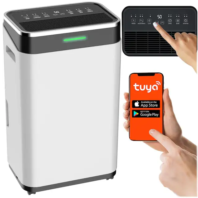 Dezumidificator Berdsen 25 l/24h, WiFi, rezervor 6,5 l, silentios, 30 m²