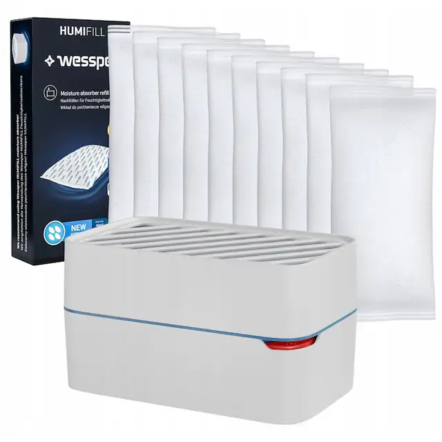 Dezumidificator 500g Wessper P4 HUMIFILL, alb, 11x19,5x11,5cm