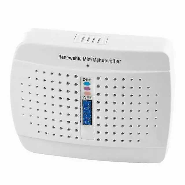 Dezumidificator mini, reciclabil, 170ml, design cu doua prize de aer, plastic, fara miros, pentru spatii mici