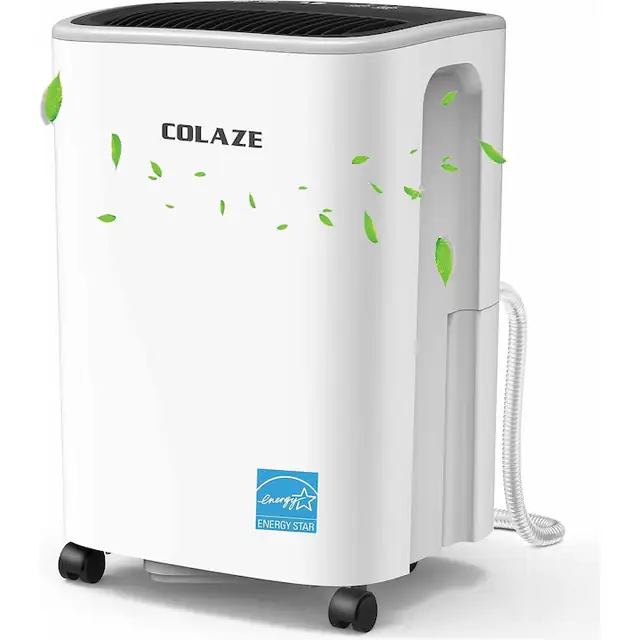 Dezumidificator electric COLAZE, 20 L/24h, pentru camere pana la 150 m³, silentios, culoare alb