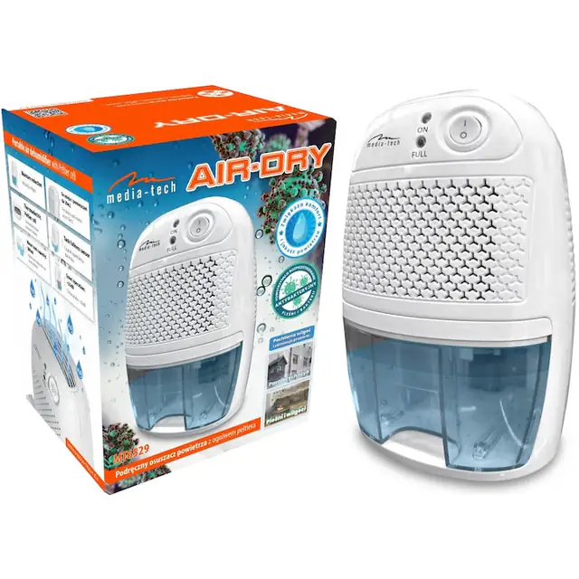 Dezumidificator portabil Media-Tech MT6529, rezervor 800ml, 23W