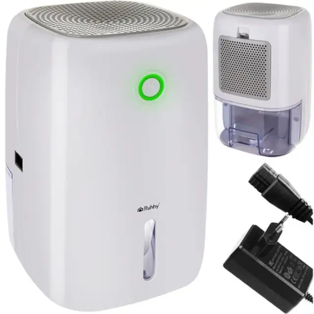 Dezumidificator Electric pentru Casa si Birou, 800 ml, 330 ml/zi, Ultra Silentios 30 dB, Oprire Automata, Alb